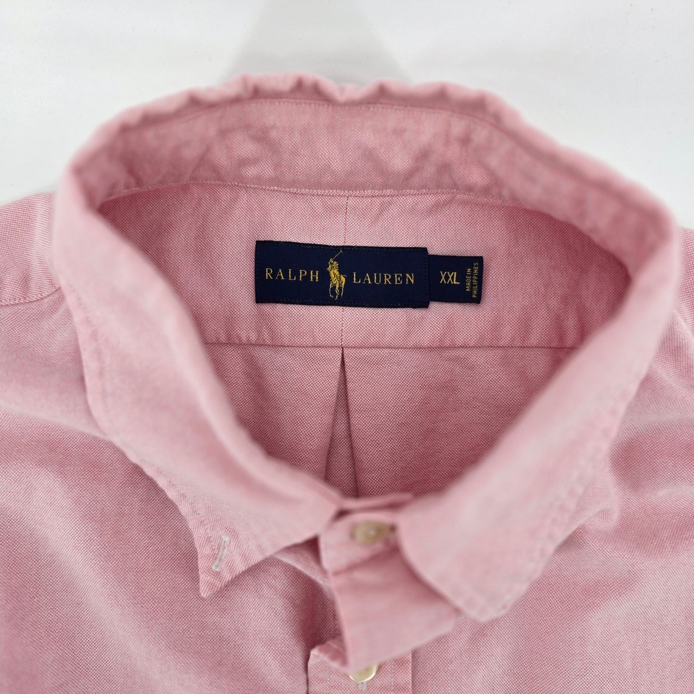 Ralph Lauren Oxford Shirt Mens XXL Heritage Cotton Classic Pink Business Casual - Picture 12 of 12